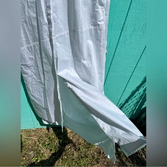 Zara Midi Shirt Dress in Snow White Women’s Size Small - Picture 7 of 11